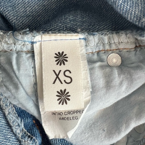 Show Me Your MuMu- Jeans | High Rise | Wide Leg | Cropped | Distressed | Size XS - Picture 3 of 5